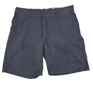 H&M Men’s Navy Blue Flat Front Shorts, Size 34